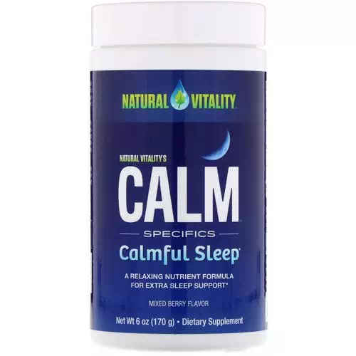 Natural Vitality, Calm, Calmful Sleep, Mixed Berry Flavor, 6 oz (170 g) Review
