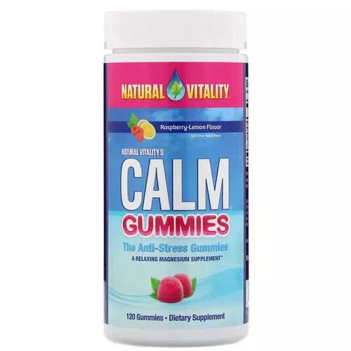 Natural Vitality, Calm Gummies, The Anti-Stress Gummies, Raspberry-Lemon Flavor, 120 Gummies Review