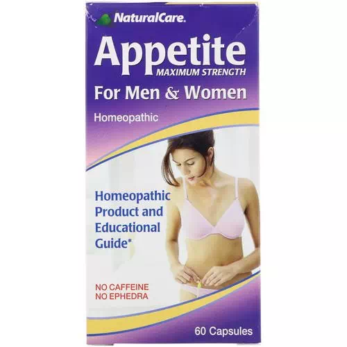 NaturalCare, Appetite, Maximum Strength, For Men & Women, No Caffeine, 60 Capsules Review
