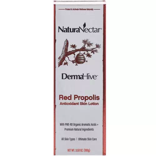 NaturaNectar, DermaHive, Red Propolis Antioxidant Skin Lotion, 3.53 oz (100 g) Review