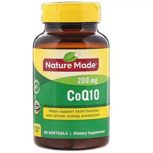 Nature Made, CoQ10, 200 mg, 80 Softgels Review