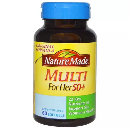 Nature Made, Multi for Her 50+, 60 Softgels Review