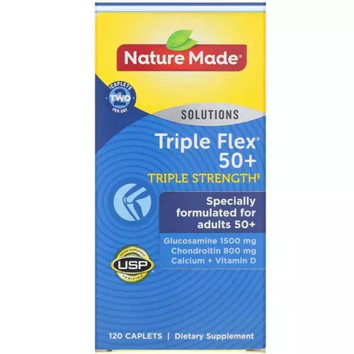 Nature Made, Triple Flex 50+, Triple Strength, 120 Caplets Review