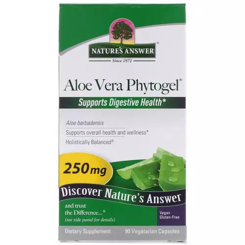 Nature's Answer, Aloe Vera Phytogel, 250 mg, 90 Vegetarian Capsules Review