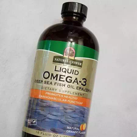 Nature's Answer, Liquid Omega-3, Deep Sea Fish Oil EPA/DHA, Natural Orange Flavor, 16 fl oz (480 ml) Review