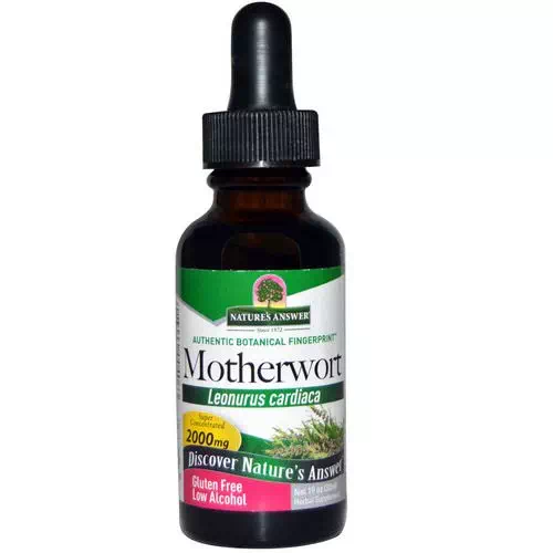 Nature's Answer, Motherwort, Low Alcohol, 2000 mg, 1 fl oz (30 ml) Review