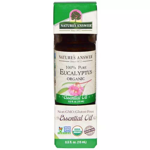 Nature's Answer, Organic Essential Oil, 100% Pure Eucalyptus, 0.5 fl oz (15 ml) Review