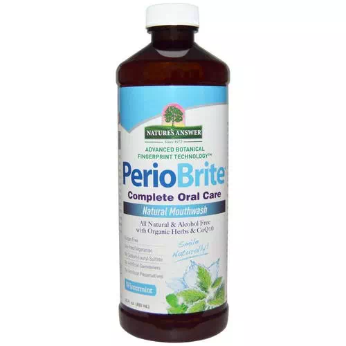 Nature's Answer, PerioBrite, Natural Mouthwash, Winter Mint, 16 fl oz (480 ml) Review