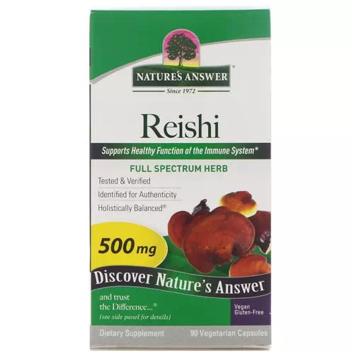 Nature's Answer, Reishi, 500 mg, 90 Vegetarian Capsules Review