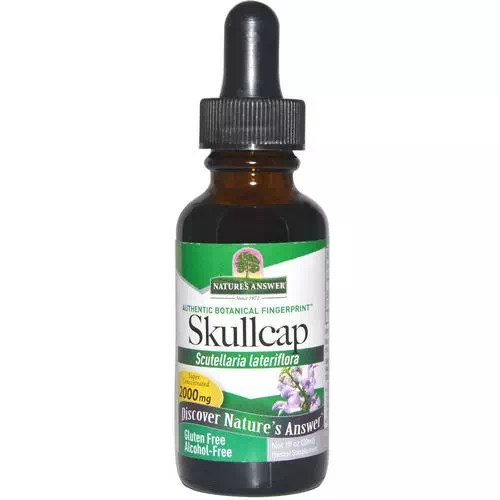 Nature's Answer, Skullcap, Alcohol-Free, 2000 mg, 1 fl oz (30 ml) Review