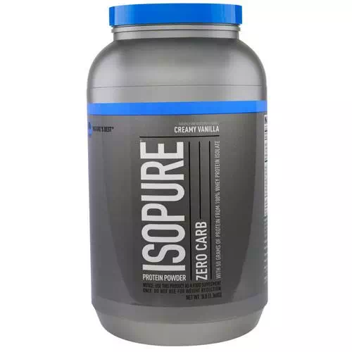 Nature's Best, IsoPure, Zero Carb, Protein Powder, Creamy Vanilla, 3 lbs (1.36 kg) Review