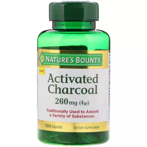 Nature's Bounty, Activated Charcoal, 260 mg, 100 Capsules Review