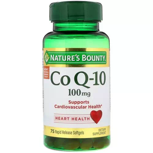 Nature's Bounty, Co Q-10, 100 mg, 75 Rapid Release Softgels Review