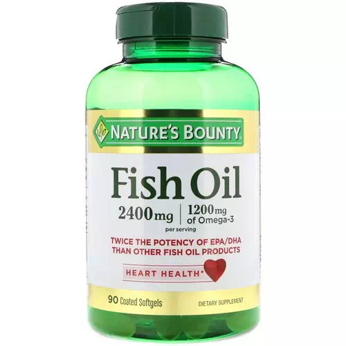Nature's Bounty, Fish Oil, 2,400 mg, 90 Coated Softgels Review
