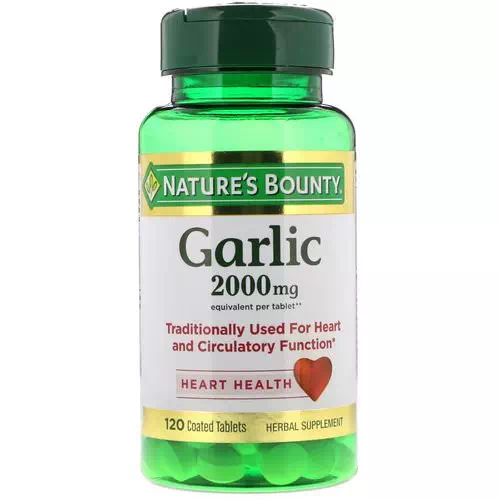 Nature's Bounty, Garlic, 2,000 mg, 120 Coated Tablets Review