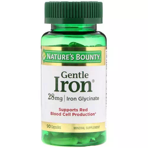 Nature's Bounty, Gentle Iron, 28 mg, 90 Capsules Review