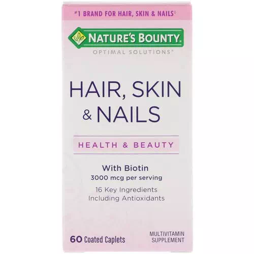Nature's Bounty, Hair, Skin & Nails, 60 Coated Caplets Review