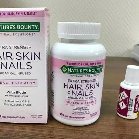 Nature's Bounty, Optimal Solutions, Extra Strength Hair, Skin & Nails, 150 Rapid Release Liquid Softgels Review