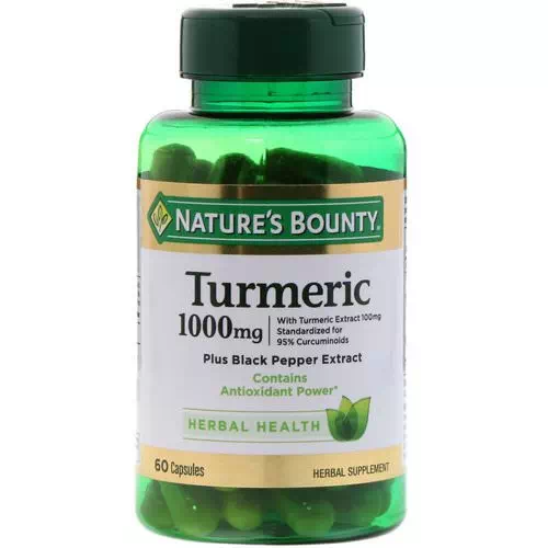 Nature's Bounty, Turmeric, 1000 mg, 60 Capsules Review