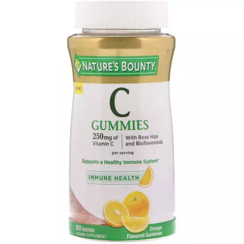 Nature's Bounty, Vitamin C Gummies, Orange Flavored, 250 mg, 80 Gummies Review