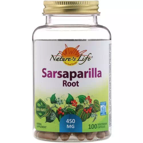 Nature's Life, Sarsaparilla Root, 450 mg, 100 Vegetarian Capsules Review
