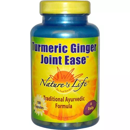 Nature's Life, Turmeric Ginger Joint Ease, 100 Capsules Review