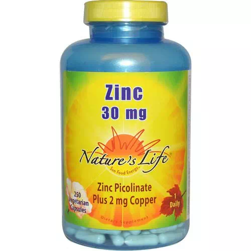 Nature's Life, Zinc, 30 mg, 250 Veggie Caps Review