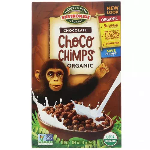 Nature's Path, EnviroKidz, Organic Chocolate Choco Chimps, 10 oz (284 g) Review