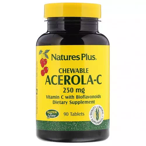 Nature's Plus, Acerola-C, Chewable, 250 mg, 90 Tablets Review