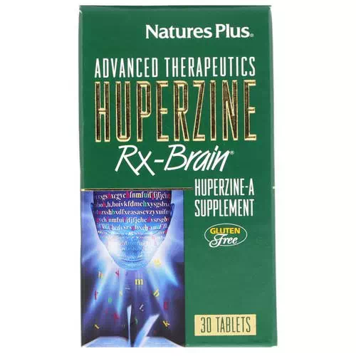 Nature's Plus, Advanced Therapeutics, Huperzine Rx-Brain, 30 Tablets Review
