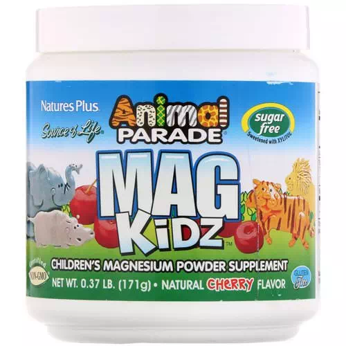 Nature's Plus, Animal Parade, Mag Kidz, Children's Magnesium, Natural Cherry Flavor, 0.37 lb (171 g) Review