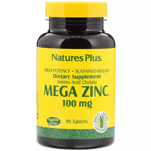Nature's Plus, Mega Zinc, 100 mg, 90 Tablets Review