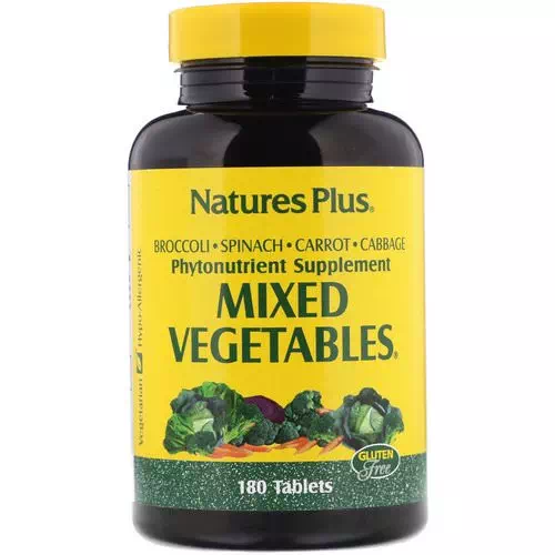 Nature's Plus, Mixed Vegetables, 180 Tablets Review