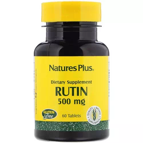 Nature's Plus, Rutin, 500 mg, 60 Tablets Review