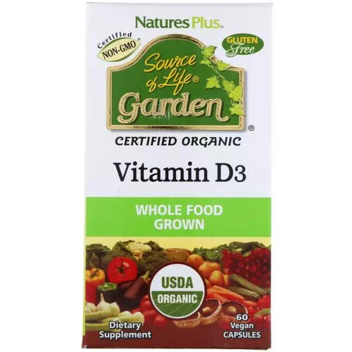 Nature's Plus, Source of Life, Garden, Vitamin D3, 60 Veggie Caps Review
