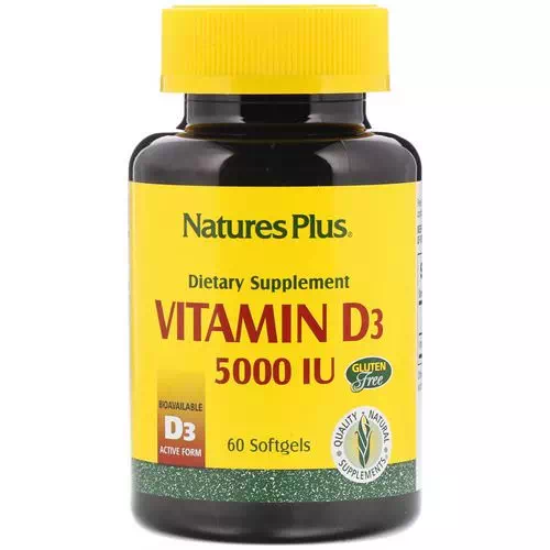 Nature's Plus, Vitamin D3, 5000 IU, 60 Softgels Review