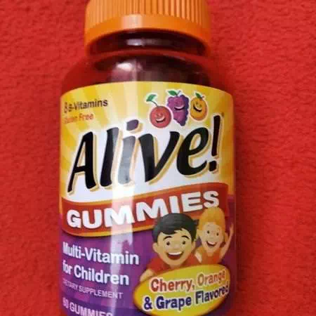 Nature's Way, Alive! Gummies, Multi-Vitamin for Children, Cherry, Orange & Grape, 90 Gummies Review