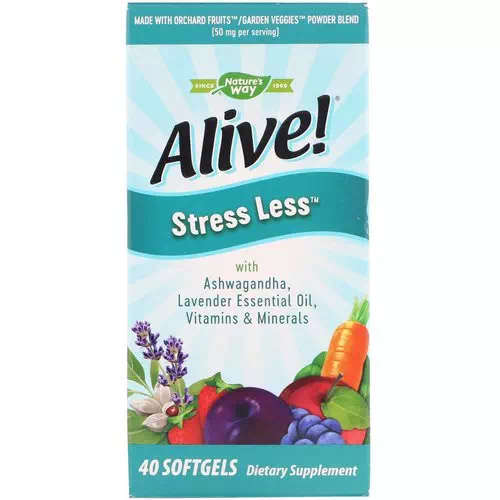 Nature's Way, Alive! Stress Less, 40 Softgels Review