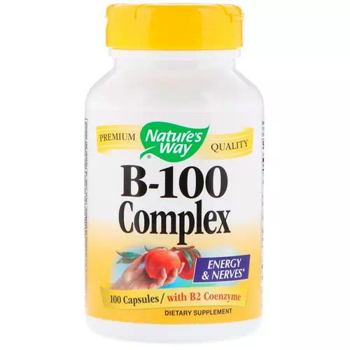 Nature's Way, B-100 Complex, with B2 Coenzyme, 100 Capsules Review