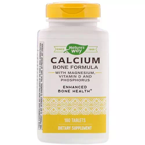 Nature's Way, Calcium Bone Formula with Magnesium, Vitamin D and Phosphorus, 180 Tablets Review