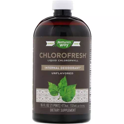 Nature's Way, Chlorofresh, Liquid Chlorophyll, Unflavored, 16 fl oz (473 ml) Review