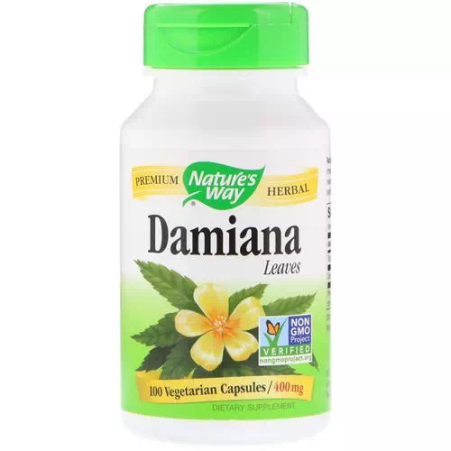 Nature's Way, Damiana, Leaves, 400 mg, 100 Vegetarian Capsules Review