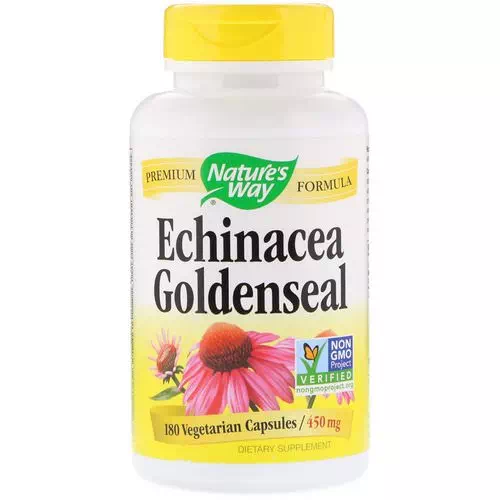 Nature's Way, Echinacea Goldenseal, 450 mg, 180 Vegetarian Capsules Review
