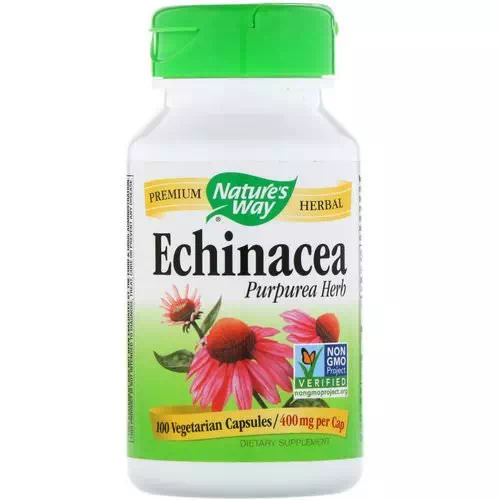 Nature's Way, Echinacea Purpurea Herb, 400 mg, 100 Vegetarian Capsules Review