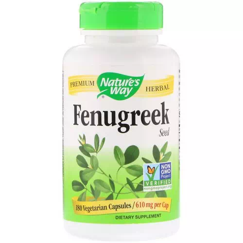Nature's Way, Fenugreek Seed, 610 mg, 180 Vegetarian Capsules Review