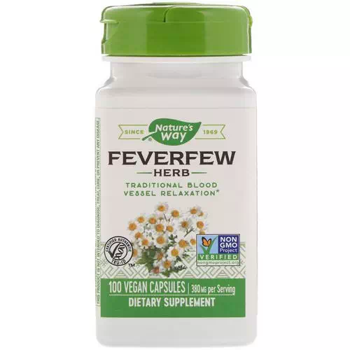Nature's Way, Feverfew Herb, 380 mg, 100 Vegan Capsules Review