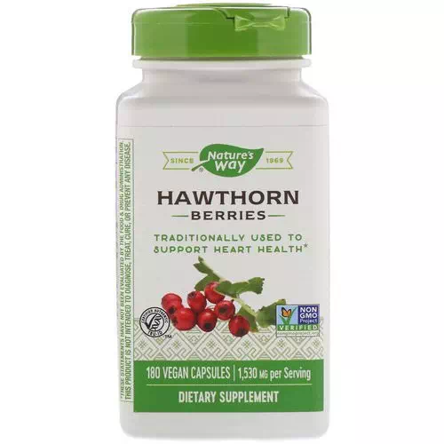 Nature's Way, Hawthorn Berries, 1,530 mg, 180 Vegan Capsules Review