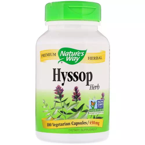 Nature's Way, Hyssop Herb, 450 mg, 100 Vegetarian Capsules Review