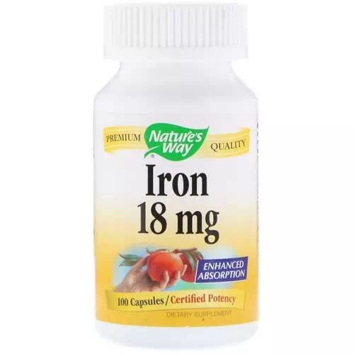 Nature's Way, Iron, 18 mg, 100 Capsules Review
