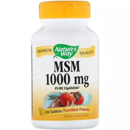 Nature's Way, MSM, Pure OptiMSM, 1000 mg, 120 Tablets Review